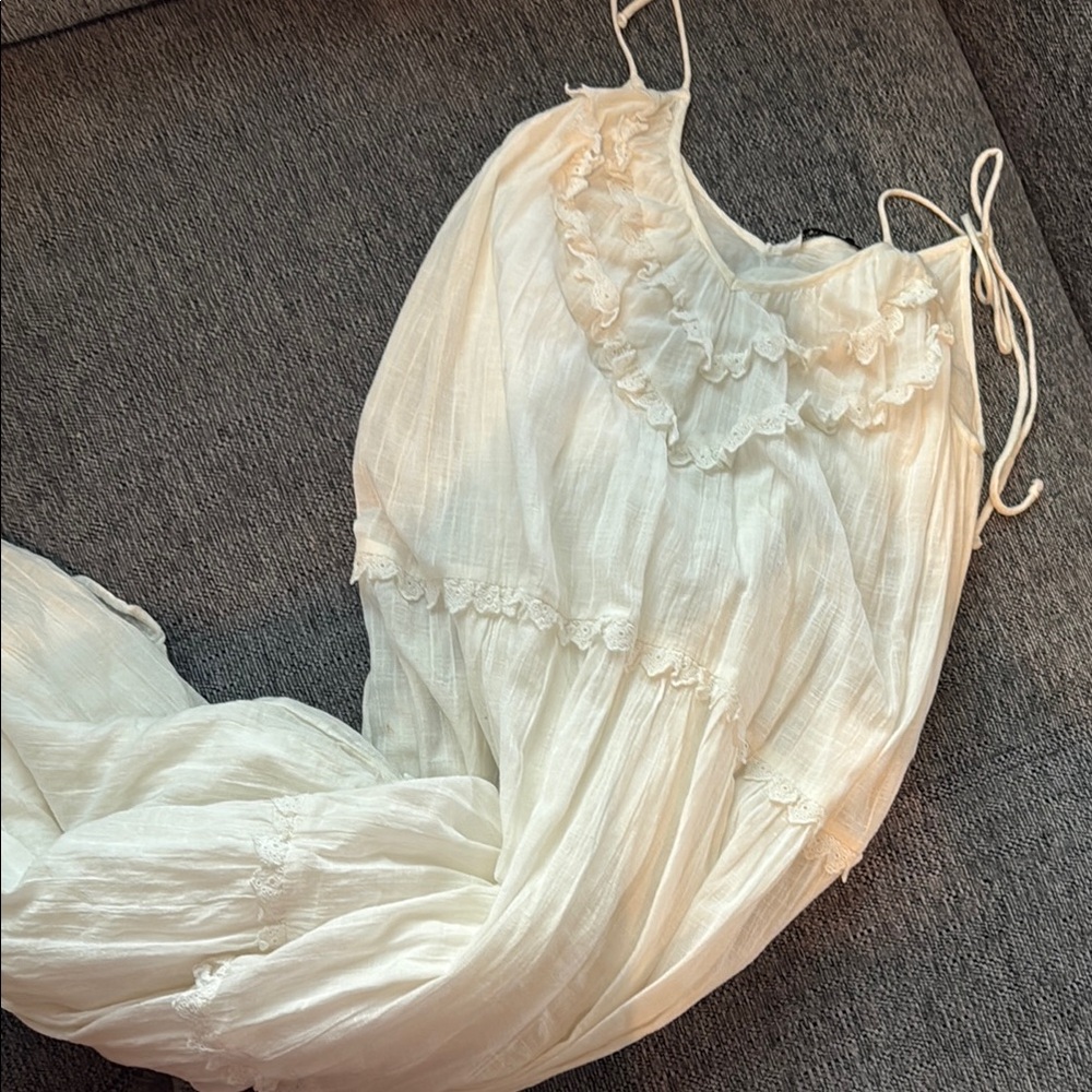 Zara Cream Textured Blouse